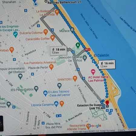 Nice Room-terrace- Private Toilete-closer Sport Pier-optical Fiber 1 Gb Pensión Las Palmas de Gran Canaria